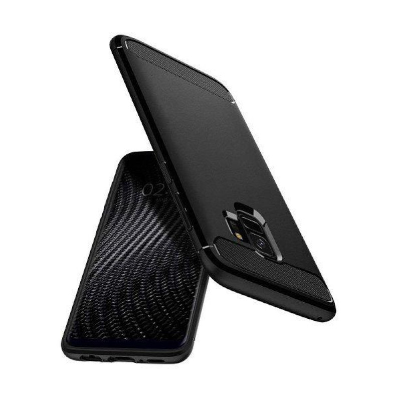 Чехол для Samsung Galaxy s9 G960 карбоновый черный