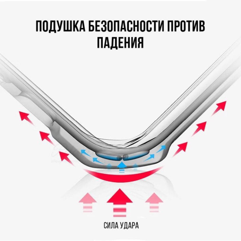Чехол для Samsung Galaxy A32 A325 противоударный прозрачный