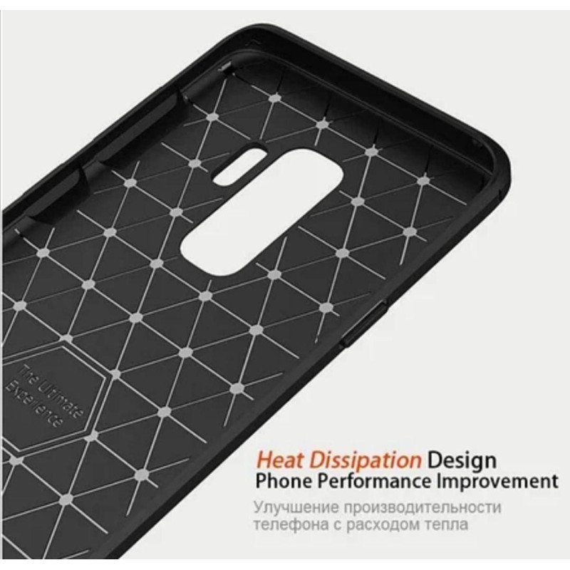 Чехол для Samsung Galaxy s9 plus + G965 карбоновый черный