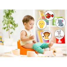 Термо наліпки наклейки для привчання до горщика Pampersoff 2шт (Pof2)