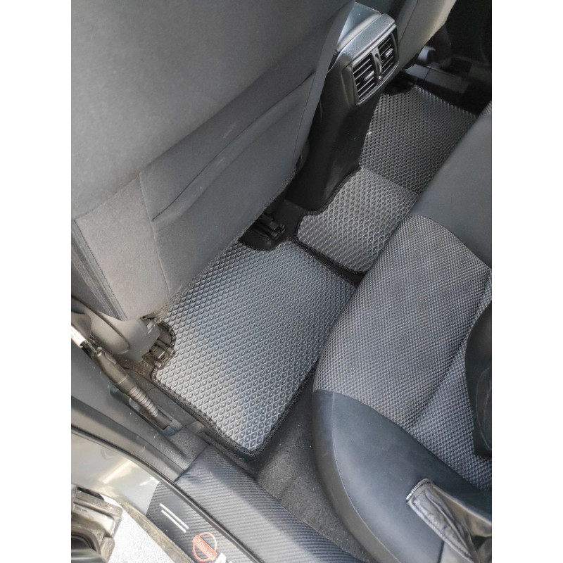 Килимки в салон авто EvaMood для Nissan Qashqai 2 (J11) (2013-2017) чорний
