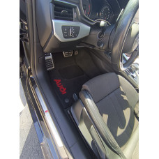 Килимки в салон авто EvaMood Premium для Audi A4 B9 (2015-2023) чорний