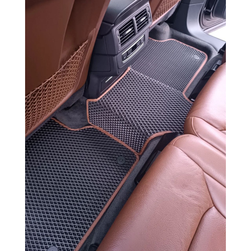 Килимки в салон авто EvaMood для Audi Q7 (2015+) чорний