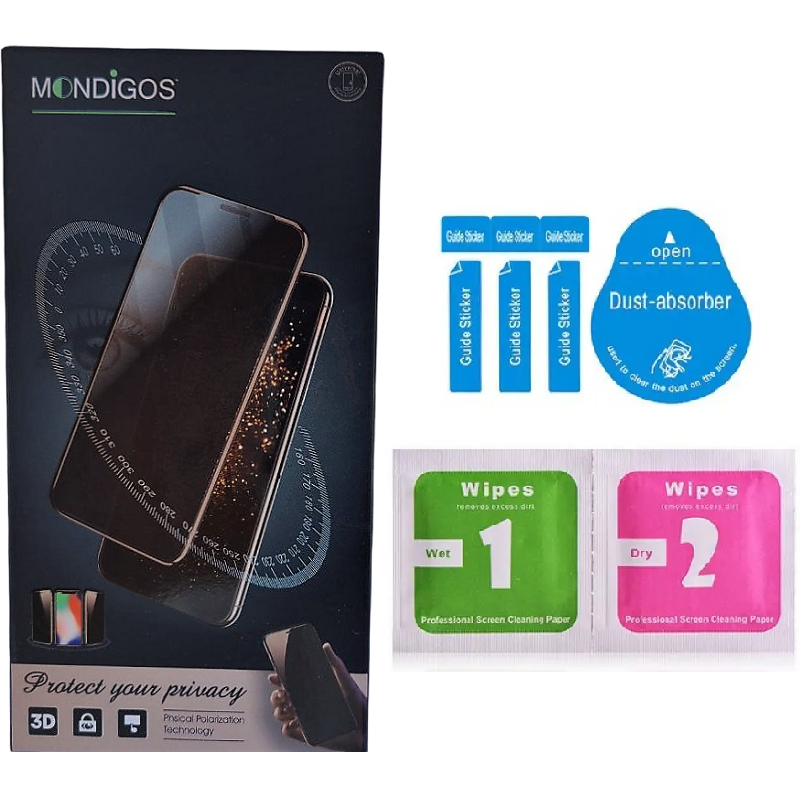 Защитное стекло MONDIGOS Full Glue 3d для Motorola g54 Black с полной клеевой основой 