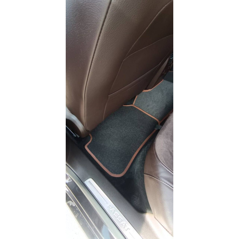 Килимки в салон авто EvaMood Comfort для Volkswagen Passat B6 (2005-2010) коричневий