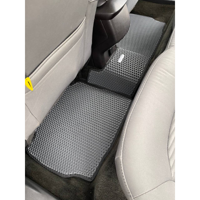 Килимки в салон авто EvaMood для Ford Fusion USA (2013+) сірий з шильдиком