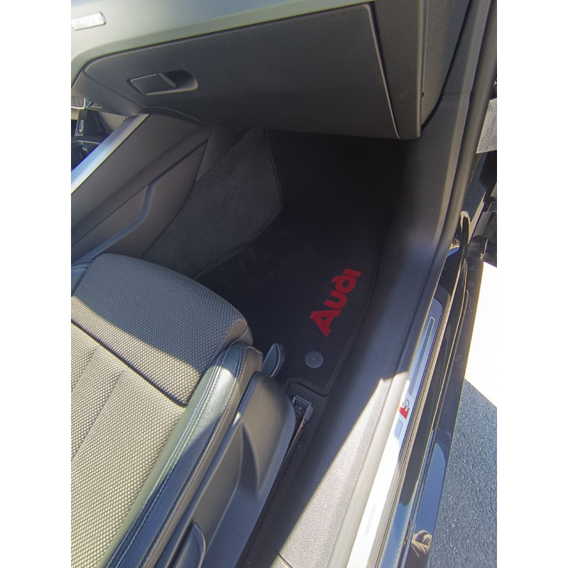 Килимки в салон авто EvaMood Premium для Audi A4 B9 (2015-2023) чорний