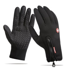 Велоперчатки Windstopper неопренові з силіконовими насічками розмір L чорні