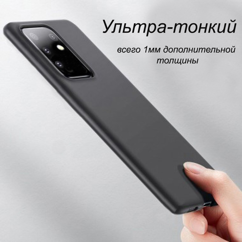 Чехол для Samsung Galaxy s20 ULTRA G988 силиконовый чёрный