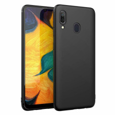 Чехол MONDIGOS Slimfit для Samsung Galaxy A20 a205 чёрный силиконовый бампер накладка