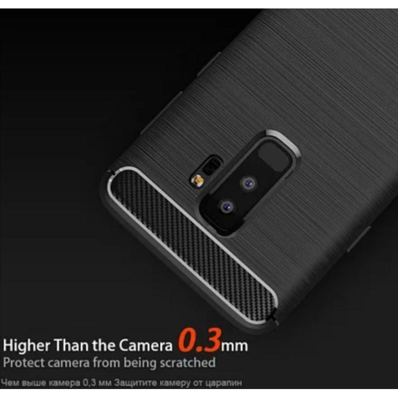 Чехол для Samsung Galaxy s9 plus + G965 карбоновый черный