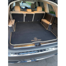 Килимок в багажник авто EvaMood Comfort для Mercedes Maybach GLS (X167) (2019+) чорний