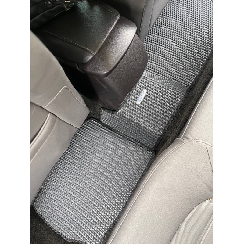 Килимки в салон авто EvaMood для Ford Fusion USA (2013+) сірий з шильдиком