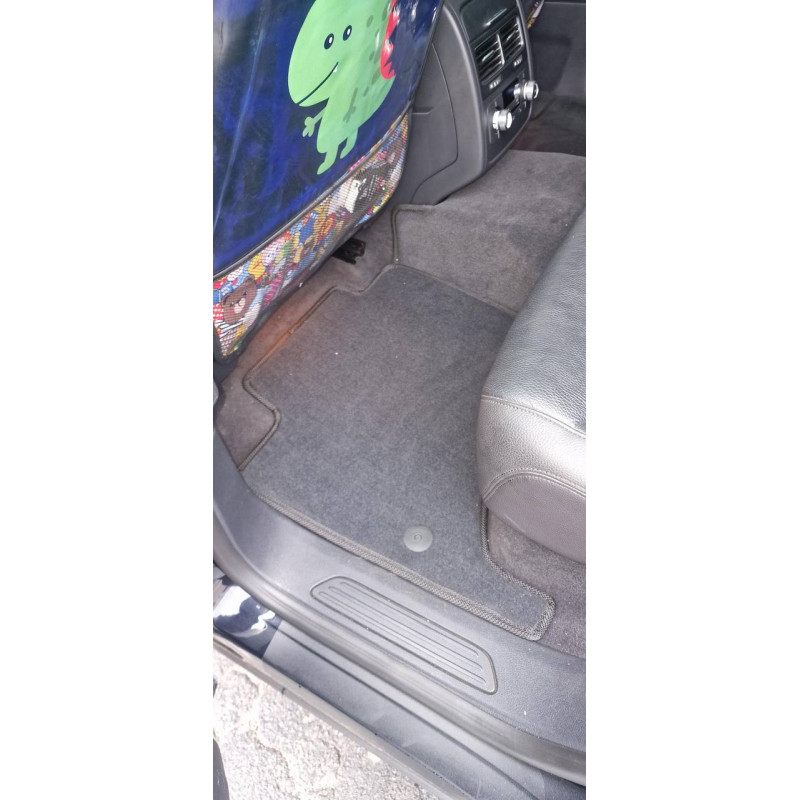 Килимки в салон авто EvaMood Premium для Volkswagen Touareg 2 (2010-2018) сірий