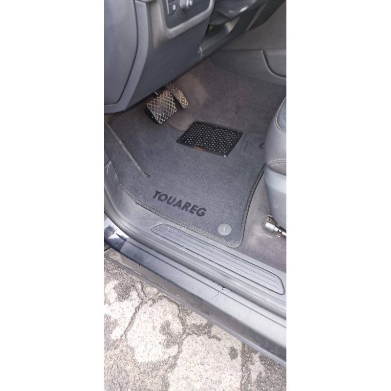 Килимки в салон авто EvaMood Premium для Volkswagen Touareg 2 (2010-2018) сірий