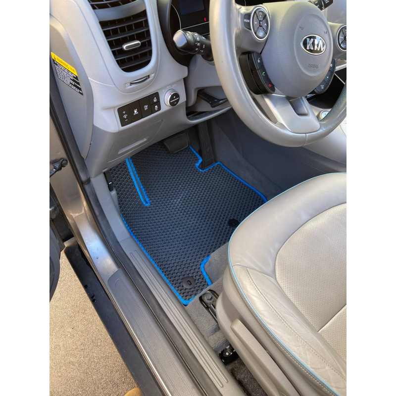 Килимки в салон авто EvaMood для Kia Soul 2 EV (2014+) чорний