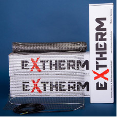 Тепла підлога електрична Extherm нагрівальний мат двожильний 0,5м² 90 Вт 0,5х1м (ET ECO 050-180)
