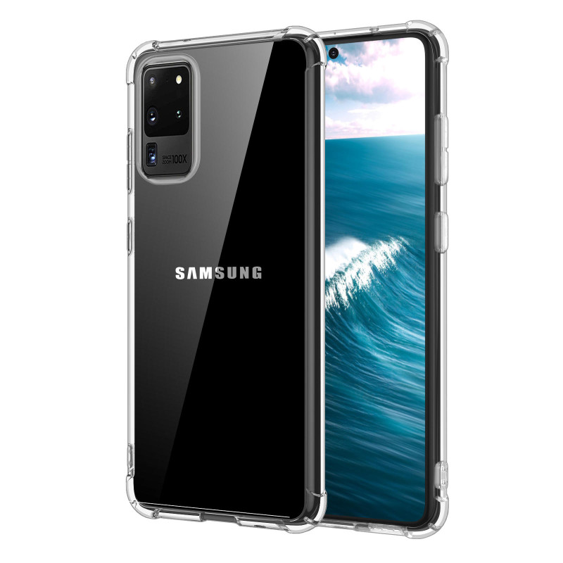 Чехол для Samsung Galaxy s20 Ultra G988 противоударный прозрачный 