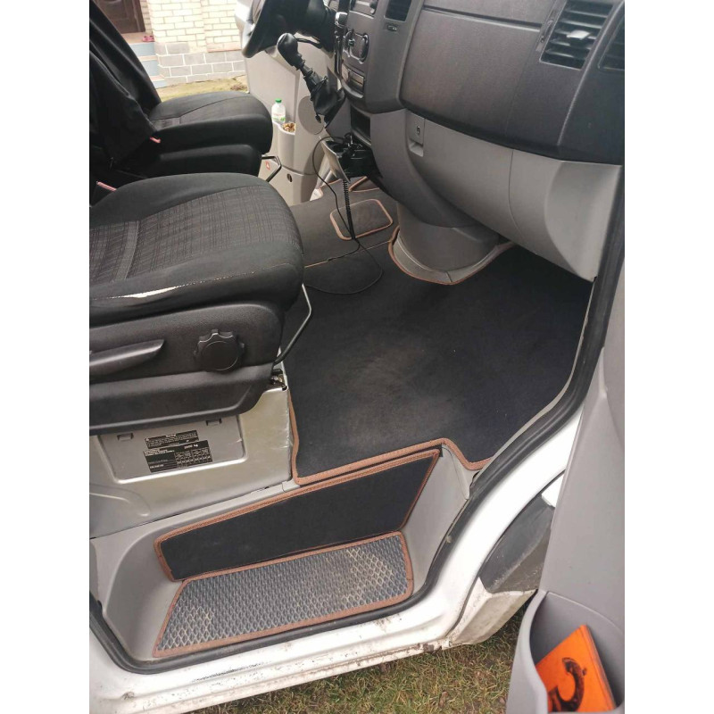 Килимки в салон авто EvaMood Premium для Mercedes Sprinter (W906) (2006-2018) чорний