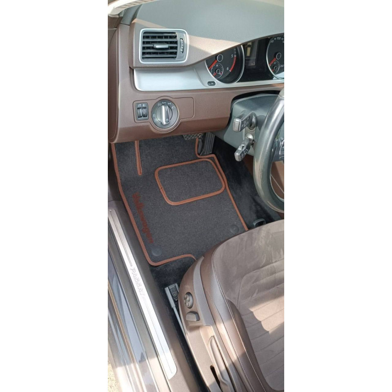 Килимки в салон авто EvaMood Comfort для Volkswagen Passat B6 (2005-2010) коричневий