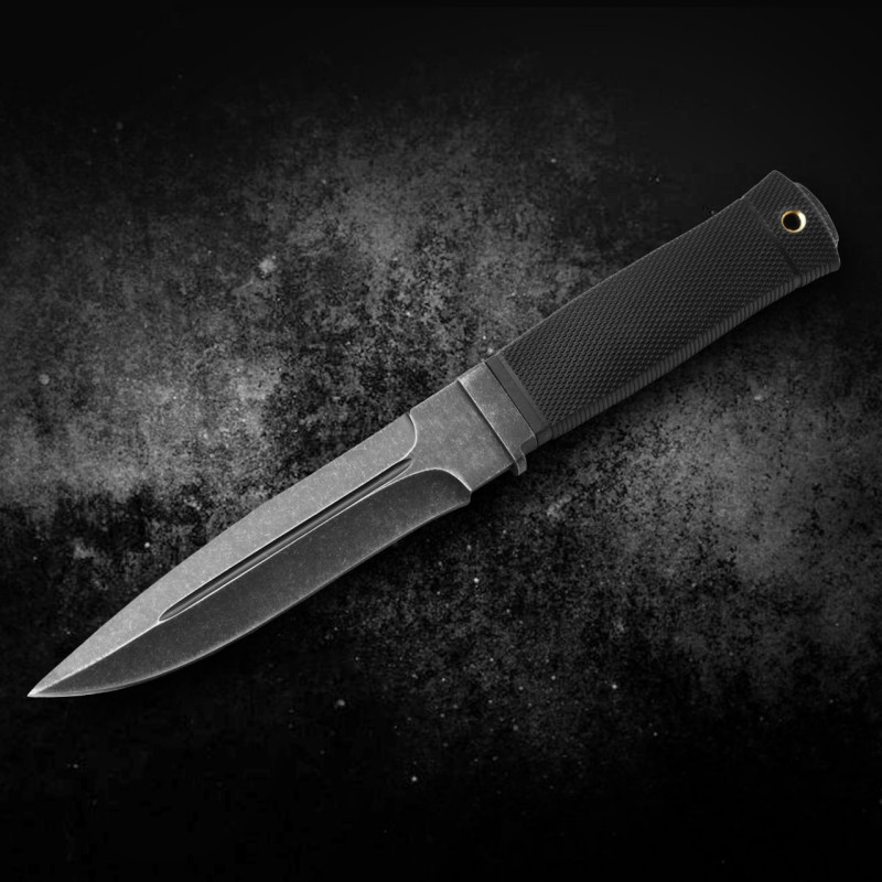 Ніж нескладний Тактичний зі Зниженим рівнем обуху  (ZK74)