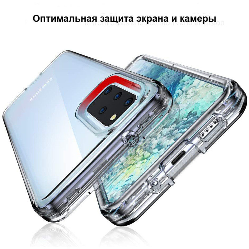 Чехол для Samsung Galaxy s20 Plus G985 противоударный прозрачный 
