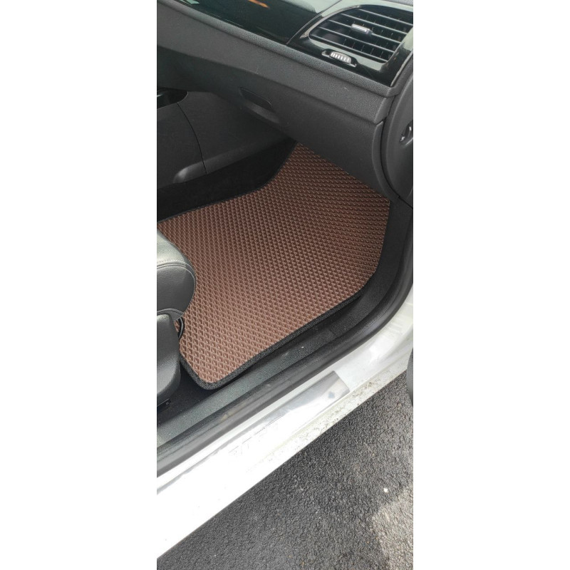 Килимки в салон авто EvaMood для Renault Megane 3 (2008-2015) Коричневий