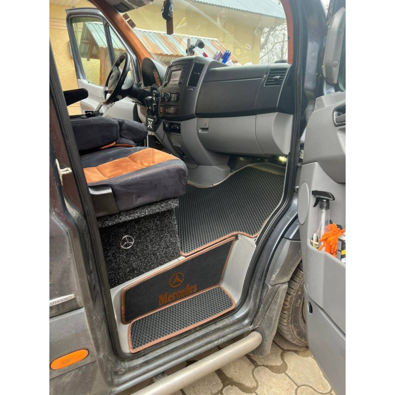 Килимки в салон авто EvaMood для Mercedes Sprinter (W906) (2006-2018) чорний