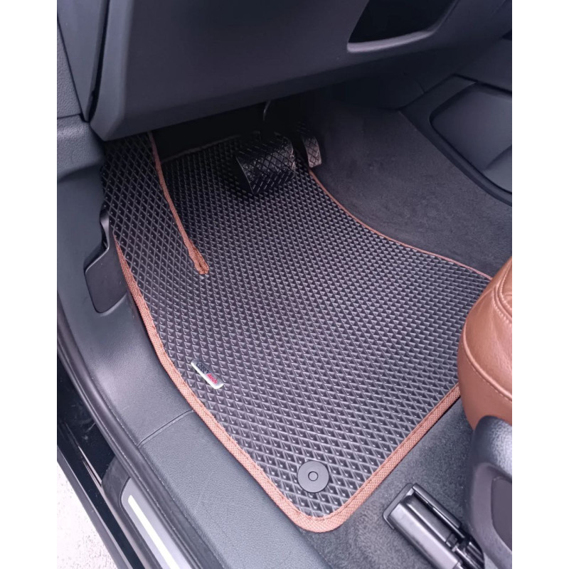 Килимки в салон авто EvaMood для Audi Q7 (2015+) чорний