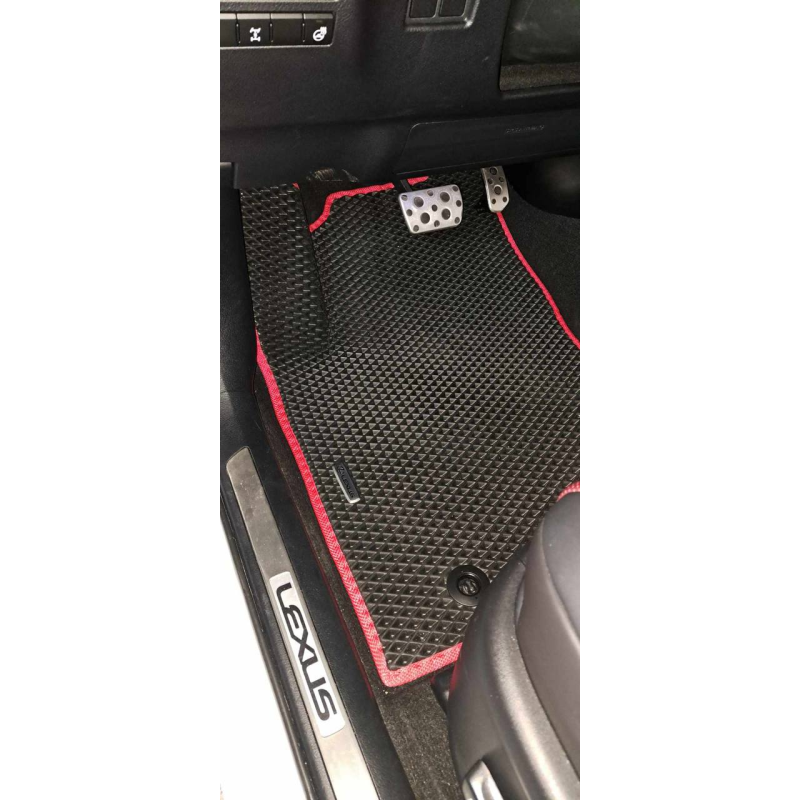 Килимки в салон авто EvaMood для Lexus NX200t (2014-2021) чорний EVA ромб