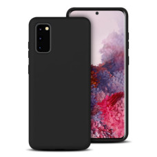 Чехол MONDIGOS Slimfit для Samsung Galaxy s20 G980 чёрный силиконовый бампер накладка