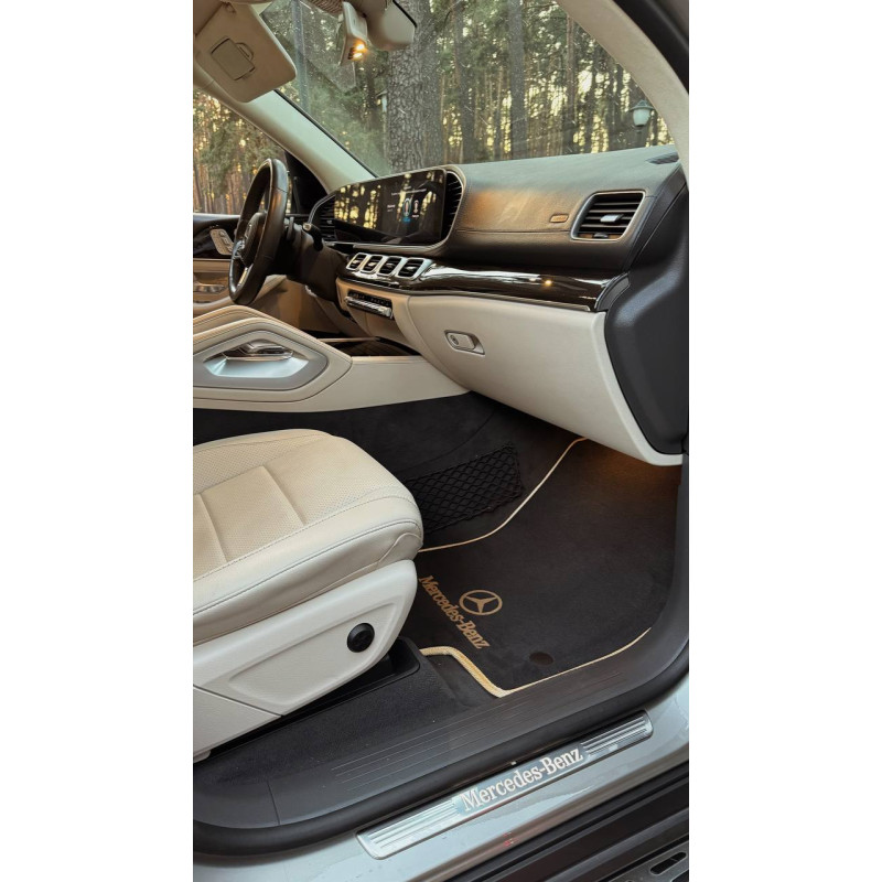 Килимки в салон авто EvaMood Premium для Mercedes Maybach GLS (X167) (2019+) чорний