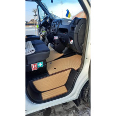 Килимки в салон авто EvaMood для Renault Master 3 (2010+) бежевий