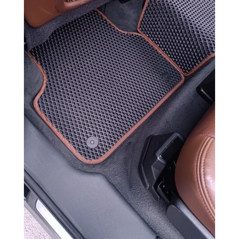 Килимки в салон авто EvaMood для Audi Q7 (2015+) чорний