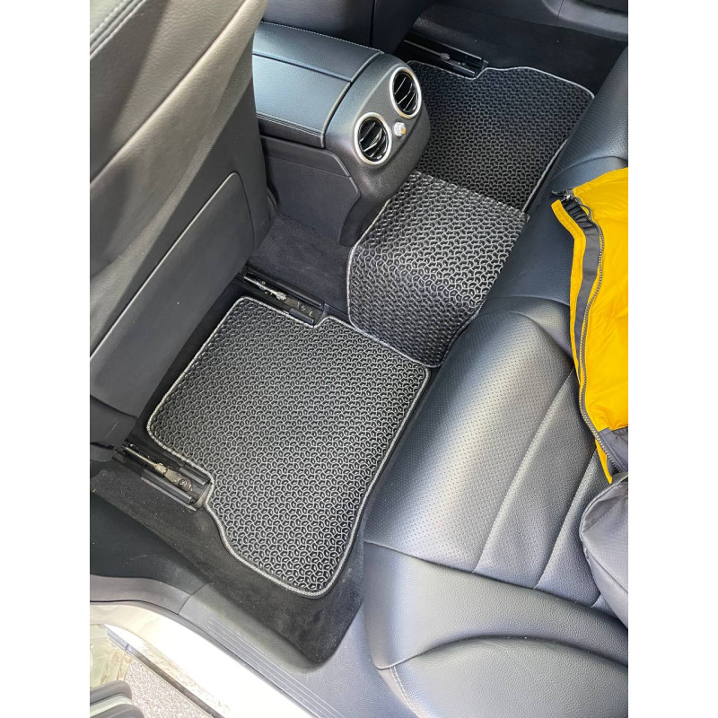 Килимки в салон авто EvaMood для Mercedes C-Class W205 (2014+) чорний
