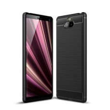 Чехол MONDIGOS Carbon Style для Sony Xperia 10 I4113 чёрный бампер накладка
