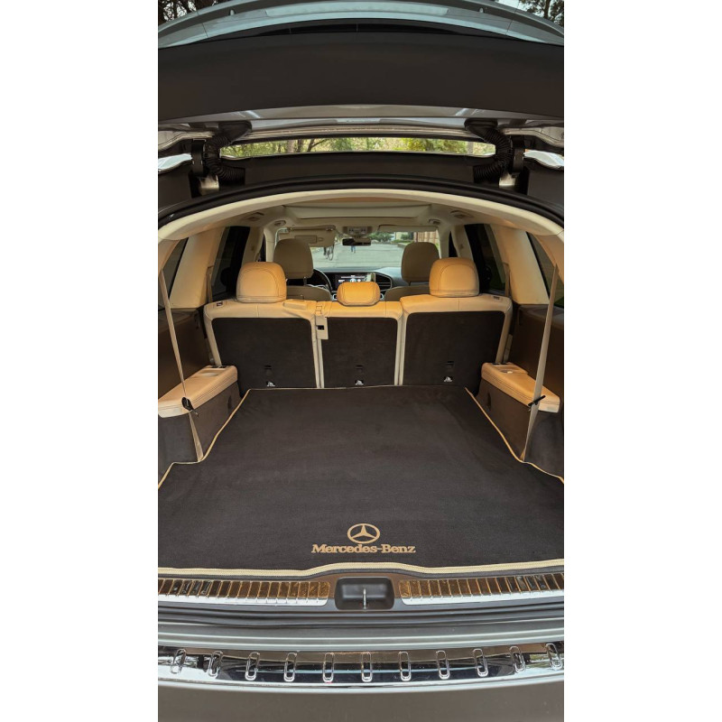 Килимок в багажник авто EvaMood Premium для Mercedes Maybach GLS (X167) (2019+) чорний